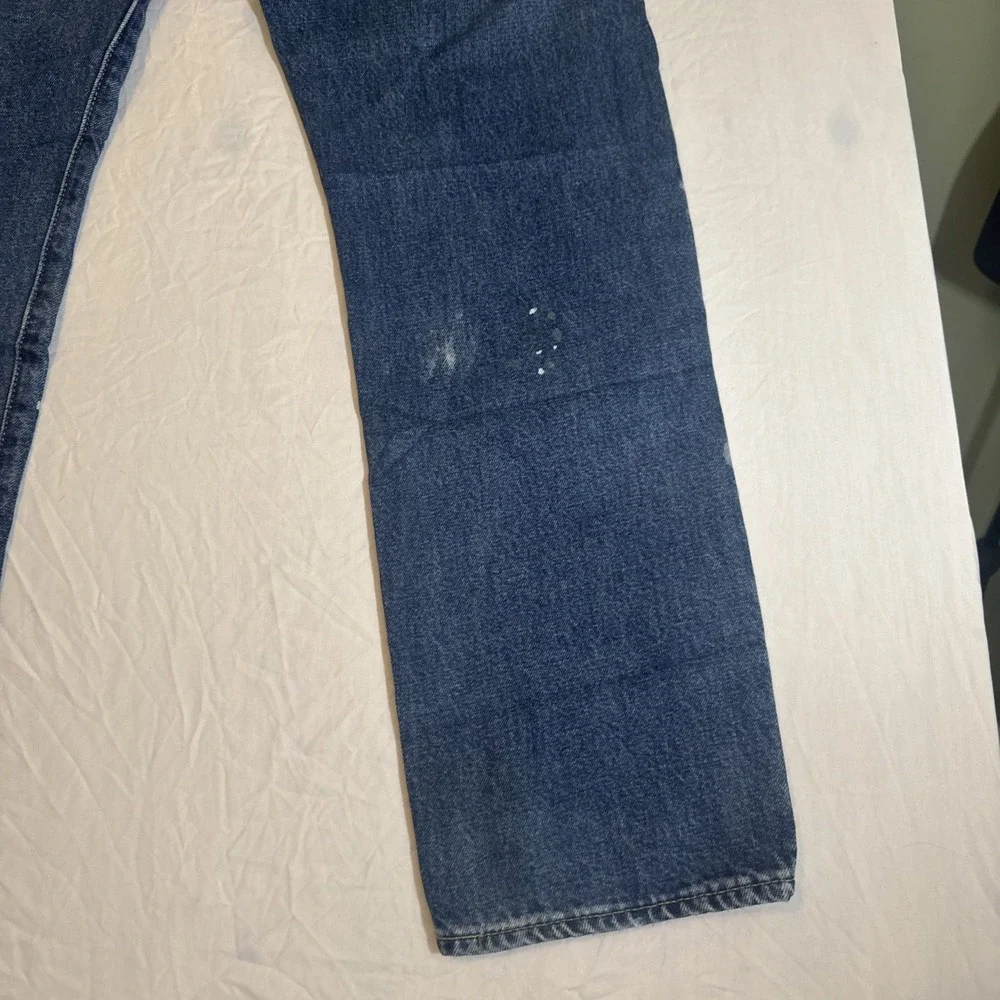 Vintage Levi's 551 With Big E Distressed W/Patches Very Worn Paint Mens 33‎ X 32